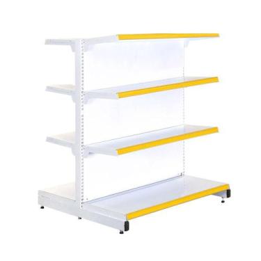 Imagem de Gôndola Prateleira Supermercado 4 Níveis 40x30 New Plus 1,40m Central 
