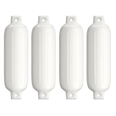 Imagem de Defensa Inflável Pvc Branca G3 14,5 X 51,5cm Lancha Barco 4 un - Noste