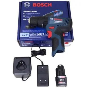 Imagem de Parafusadeira bosch c/impacto gsb 120li c/1bateria 2ah 12v+carregador