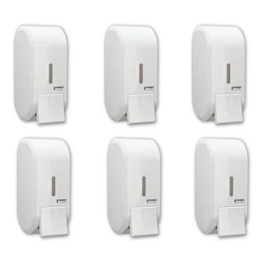 Imagem de Suporte Porta Sabonete E Álcool Gel C Reservatório Kit C 6 - Premisse