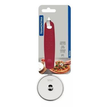 Imagem de Cortador Redondo Pizzas Massas Utilità Resistente Tramontina, Vermelho