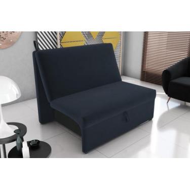 Imagem de Sofá Cama Malu Suede Petroleo B257- Matrix - LM DECOR