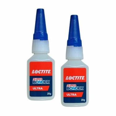 Imagem de Kit 2 unid Cola Super Bonder Ultra Mais Forte Mais Rápida Loctite 20g