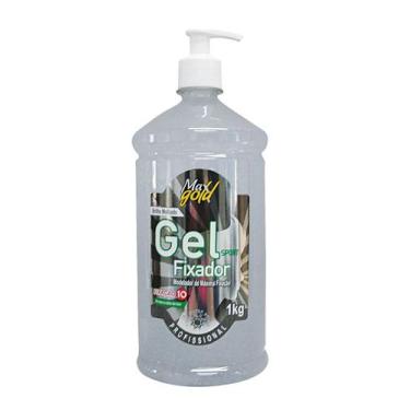 Imagem de Gel para Cabelo Max Gold: Fixação Profissional - 1kg Azul
