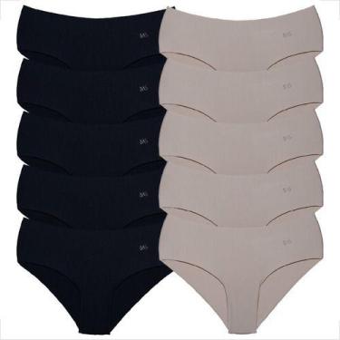 Imagem de Kit 10 Calcinhas Short Conforto A Laser Feminina Atacado - Básica Lind