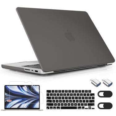 Imagem de Mektron Capa para M4 MacBook Pro de 14 polegadas 2024, A3112, A3401, A3185, compatível com M3 A2918, A2992, M2, A2779, 2021, M1, A2442 Pro/Max, capa para Mac Pro de 14 polegadas com Tela Retina XDR.