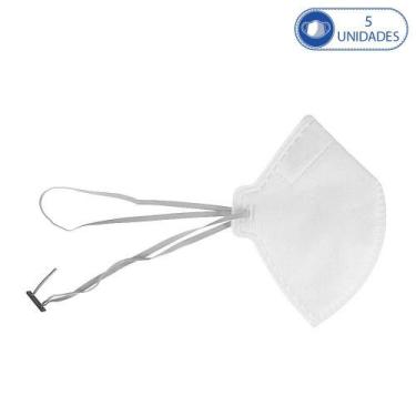 Imagem de 5 Máscaras Hospitalar Descartável M.F.Q PFF2-S Branca