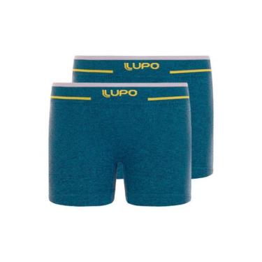 Imagem de Kit com 2 Cuecas Infantil Boxer Lupinho 137-010 - Lupo, Azul, M