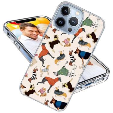 Imagem de Capa para iPhone 13 Pro Max para meninas mulheres homens, ARTIOSIT à prova de choque fina fina macia TPU transparente capa protetora para iPhone 13 ProMax 6,7, desenho animado animal de estimação fofo