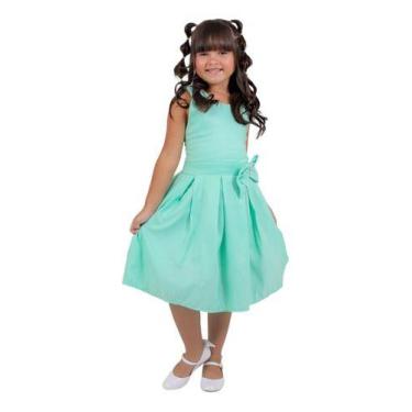 Imagem de Vestido infantil juvenil simples menina natal presente ano novo casame
