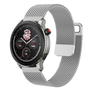 Imagem de Pulseira Milanese Dupla Compatível com Amazfit GTR4 GTR 4 A2166 / GTR3