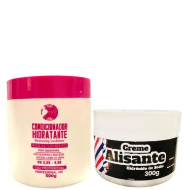 Imagem de Kit 9 Creme Alisante White 300g E 9 Mascara Pós Quimca 500g - Juca Cos