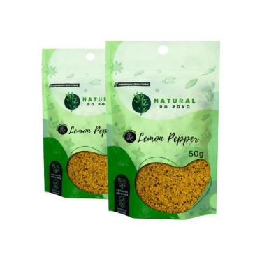 Imagem de Tempero Gourmet Lemon Pepper Alta Qualidade Premium Kit 2 Pouch  - Nat