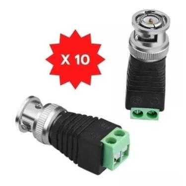 Imagem de Kit 10 Conector Bnc Macho Borne Ideal P/ Camera De Cftv - Storm