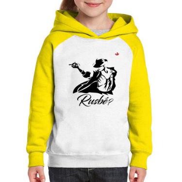 Imagem de Moletom Infantil Rusbé - Foca na Moda, Branco, Amarelo, 12