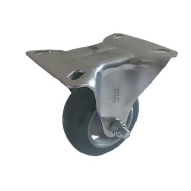 Imagem de Rodízio Fixo Grande 3 Pol Carrinhos Moveis Armários Placa - Novex