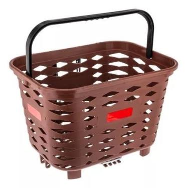Imagem de Cistella Cesta Cestinha Dianteira Para Bicicletas Bike Kalf, Marrom