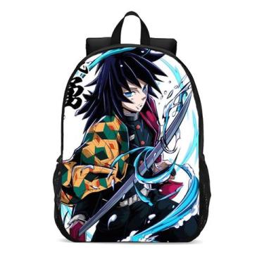 Imagem de Mochila Escolar Infanto Juvenil Anime Demon Slayer Tomioka Novidades 0