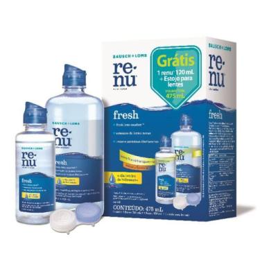 Imagem de Renu Fresh Kit 355mL+120mL + Estojo - Bausch & Lomb