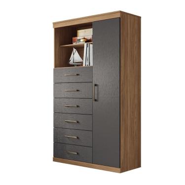Imagem de Multi-Cômoda Marabá 1.6 com Porta e 6 Gavetas - Santos Andirá