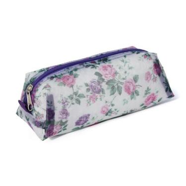 Imagem de Estojo Necessaire LS EE1169 em tela translúcida - LS Bolsas