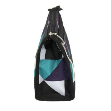 Imagem de Necessaire 2 divisões LS NC6165 estampa geometrica - LS Bolsas