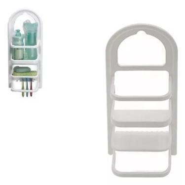 Imagem de Porta Suporte Triplo Shampoo Banheiro Pendurar na Torneira - Home Good