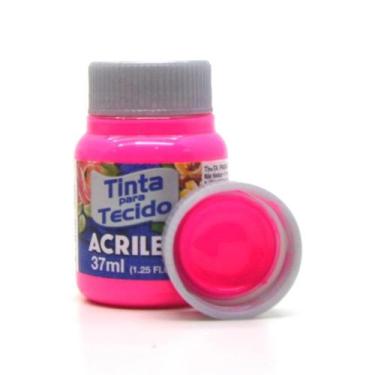 Imagem de Tinta para Tecido Acrilex Fluorescente 37ml, 107 - MARAVILHA