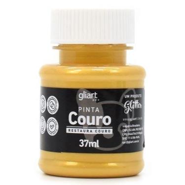 Imagem de Tinta Pinta Couro 37ml - Gliart, OURO METÁLICO