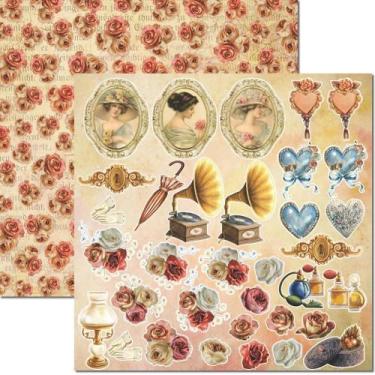 Imagem de Papel para Scrapbook Sandra Família Arte Fácil Lady 6 - SC-784