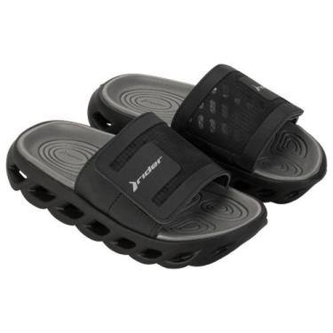 Imagem de Chinelo Rider R Power Slide, Preto, Cinza, 37/38