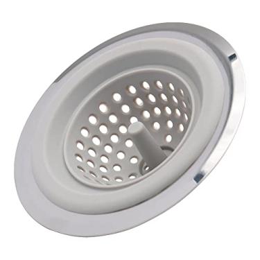 Imagem de Mimo Style Ralo Para Pia, Eficiente Escudo Antientupimento, Material em Inox e Silicone, Resistência, Durabilidade e Flexibilidade Portátil, Simples e Elegante