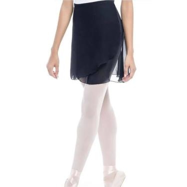 Imagem de Saia Ballet Só Dança Transpassada Crepe 5173 Adulto
