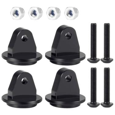 Imagem de WEFEINO 4PCS Aluminium Front Rear Shock Mount Brackets Upgrade Parts for 1/12 Tamiya 57409 Lunch Box CW-01 RC Car Truck