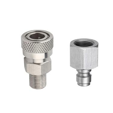 Imagem de Manloney LLC Universal HPA Foster Conexões de Desconexão Rápida 1/8 BSPP Macho/Fêmea Rosca PCP Paintball Adaptador de Ferramenta de Ar Plugue CO2