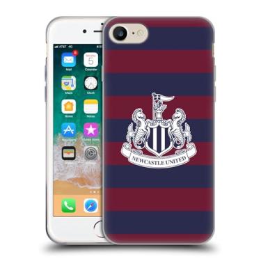 Imagem de Head Case Designs Capa de gel macio oficialmente licenciada pelo Newcastle United Football Club Away 2024/25 compatível com Apple iPhone 7/8/SE 2020 e 2022