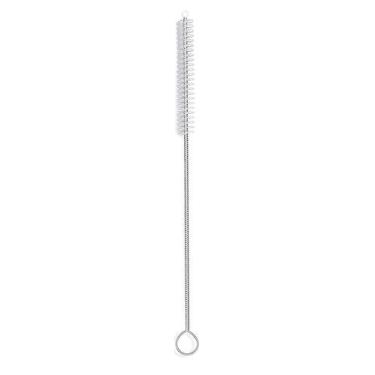 Imagem de Escova de limpeza de canudo Cerdas Nylon Haste Inox Flexível 21cm - Fi