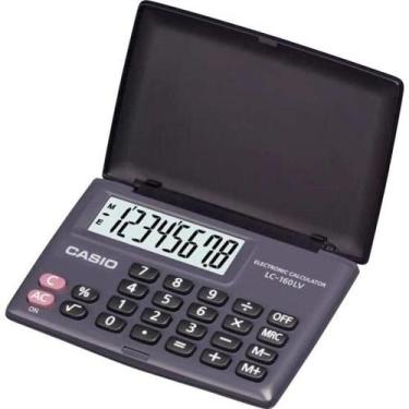 Imagem de Calculadora de Bolso Casio LC-160LV 8 Dígitos Preta
