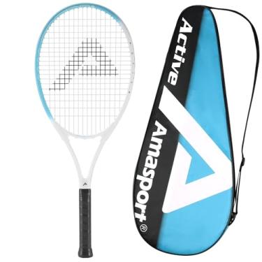 Imagem de AMA SPORT Raquetes de tênis ativas - 68 cm, raquete de tênis para iniciantes, intermediários, azul