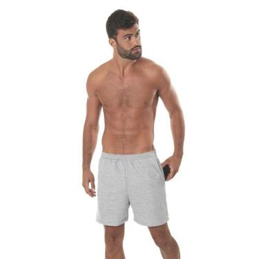 Imagem de Bermuda Moletom Masculina Com Bolso Básica Short Academia Treino - Fri