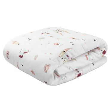 Imagem de Edredom Para Berço Percal 200 Fios 100% Algodão 1 Peça - Conto De Fadas