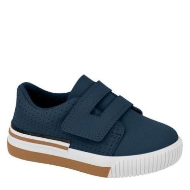 Imagem de Sapatênis Casual Infantil Menino Calce Fácil Molekinho, Marinho, 21