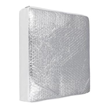 Imagem de Isolador de Ventilação RV, 14,2x14,2x2,8 Polegadas Cobertura de Clarabóia RV Com Isolamento Térmico, Travesseiro de Ventilação Universal RV Isolador de Clarabóia RV