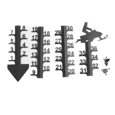 Imagem de Munefe 3 polegadas de neve grande queda de neve de ferro grande bastão de medidor, bitola de neve de neve de floco de neve, midrech de profundidade de neve ao ar livre para