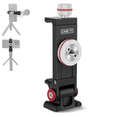 Imagem de Suporte de tripé de telefone Came-TV com porta Arca, suporte de alumínio para celular para iPhone 16 Pro Max Samsung Galaxy, compatível com DSLR/gaiola de câmera/equipamento de vlogging/luz LED (61034