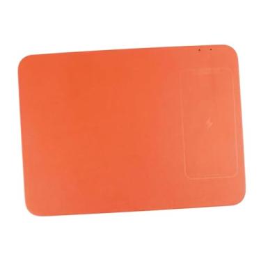 Imagem de AsrMyjcx Mouse Pad Multifuncional sobre Proteção de Temperatura Confortável portátil para os profissionais de desktop esports, Laranja
