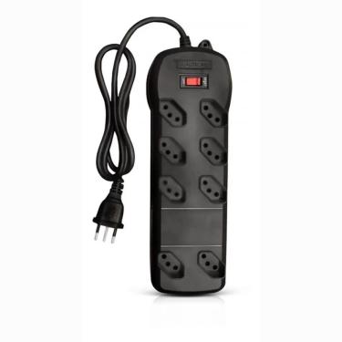 Imagem de Filtro De Linha Qualitronix Qfl8 8 Tomadas Preto ( Qua-12 )