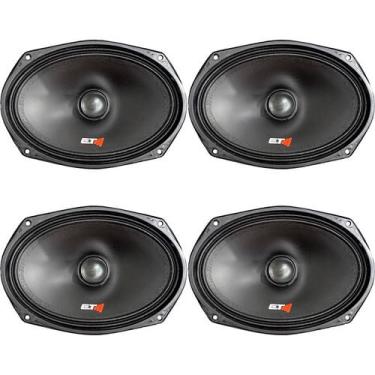 Imagem de Kit 4 alto falante woofer etm emb 6X9 polegadas 250W 4 ohms