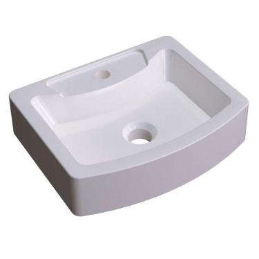 Imagem de Cuba Pia De Apoio Para Banheiro Retangular Aria Rt41 C08 Bege