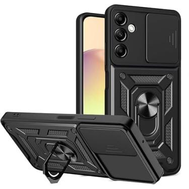 Imagem de Capa Case Galaxy M54 5G (Tela 6.7) Shield Slider Dupla Camada Com Stand e Anel - Preto